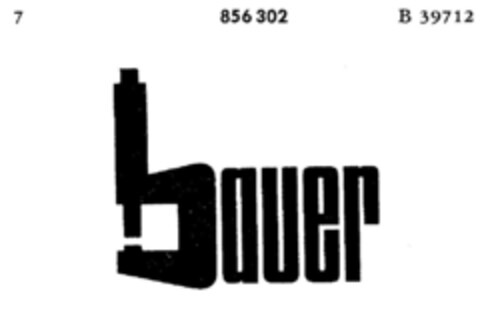 bauer Logo (DPMA, 01/29/1968)