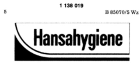 Hansahygiene Logo (DPMA, 25.07.1988)