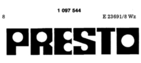 PRESTO Logo (DPMA, 24.06.1983)