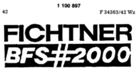 FICHTNER BFS#2000 Logo (DPMA, 04/29/1986)