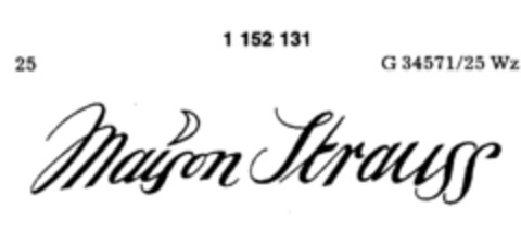 Maison Strauss Logo (DPMA, 07/25/1987)