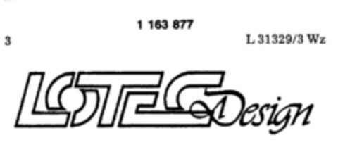 LOTEC Design Logo (DPMA, 08.07.1988)