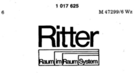 Ritter Raum im Raum System Logo (DPMA, 26.09.1979)