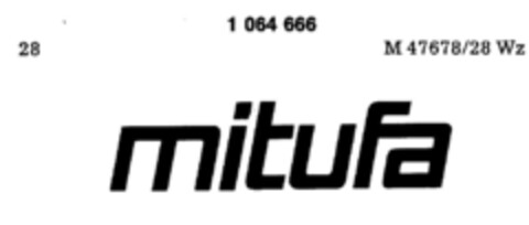 mitufa Logo (DPMA, 14.12.1979)
