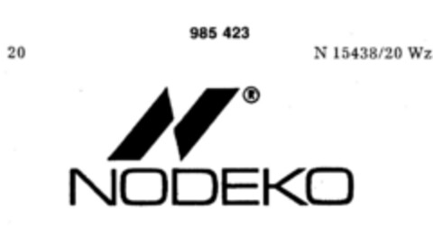 NODEKO Logo (DPMA, 02.06.1977)