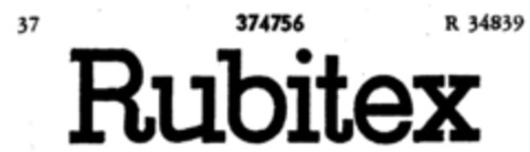 Rubitex Logo (DPMA, 05/31/1927)