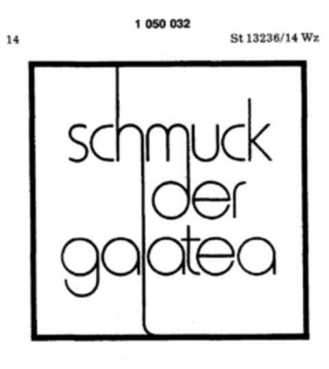 schmuck der galatea Logo (DPMA, 10/18/1982)