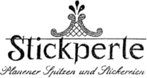 Stickperle Plauener Spitzen und Stickereien Logo (DPMA, 13.11.1992)