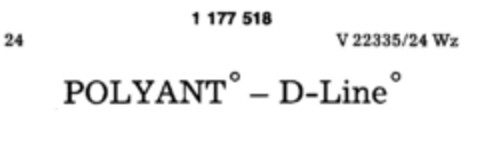 POLYANT° - D-Line° Logo (DPMA, 09/22/1990)