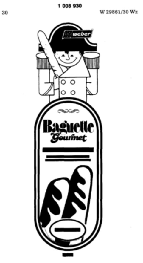 weber Baguette Gourmet Logo (DPMA, 06/22/1979)