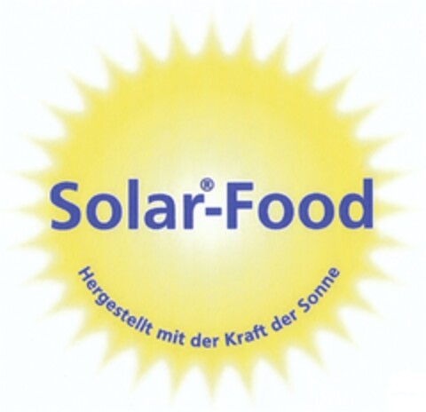 Solar-Food Hergestellt mit der Kraft der Sonne Logo (DPMA, 21.08.2008)