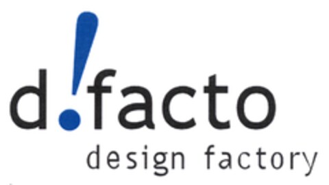 d!facto design factory Logo (DPMA, 14.10.2008)