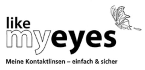 like myeyes Meine Kontaktlinsen - einfach & sicher Logo (DPMA, 06/16/2009)