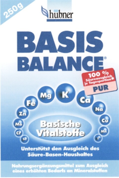 BASIS BALANCE Basische Vitalstoffe Logo (DPMA, 23.01.2010)