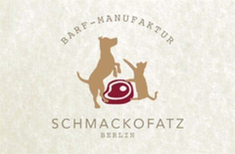 BARF-MANUFAKTUR SCHMACKOFATZ BERLIN Logo (DPMA, 22.04.2015)