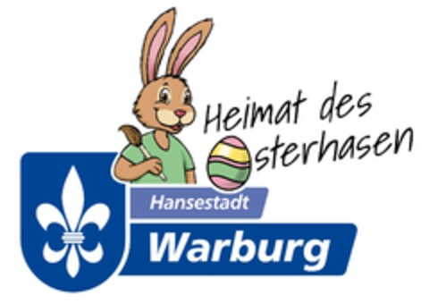 Hansestadt Warburg Heimat des Osterhasen Logo (DPMA, 25.04.2019)