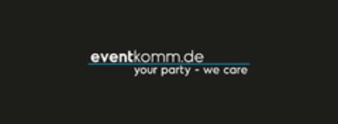 eventkomm.de your party - we care Logo (DPMA, 03/31/2021)