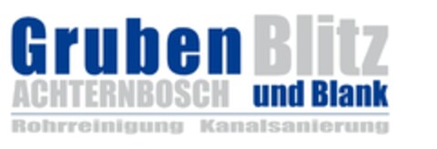 Gruben Blitz und Blank ACHTERNBOSCH Rohrreinigung Kanalsanierung Logo (DPMA, 03/03/2022)