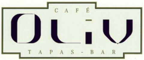 CAFE OLiV TAPAS-BAR Logo (DPMA, 12/11/2002)