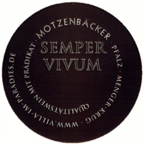 SEMPER VIVUM Logo (DPMA, 12.11.2007)