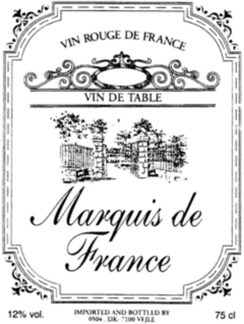 Marquis de France Logo (DPMA, 01/23/1996)