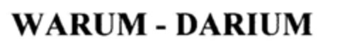 WARUM - DARIUM Logo (DPMA, 13.10.1998)