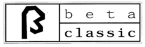 b e t a classic Logo (DPMA, 13.11.1998)