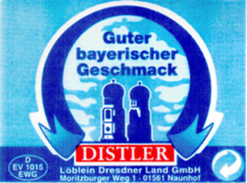 Guter bayerischer Geschmack DISTLER Logo (DPMA, 28.11.1998)