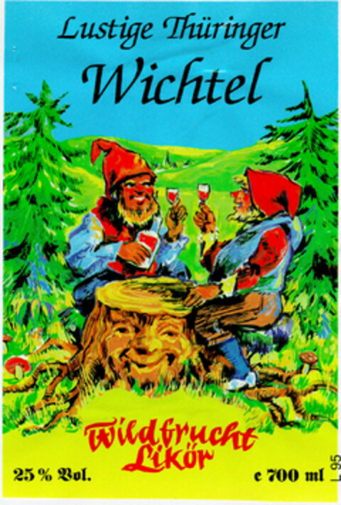 Lustige Thüringer Wichtel Wildfrucht Likör Logo (DPMA, 14.10.1999)