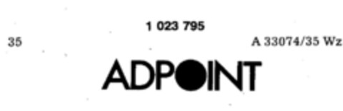 ADPOINT Logo (DPMA, 20.02.1980)