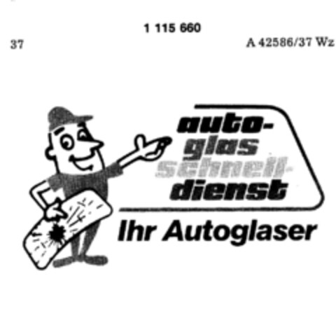 auto-glas schnell-dienst Ihr Autoglaser Logo (DPMA, 26.02.1987)