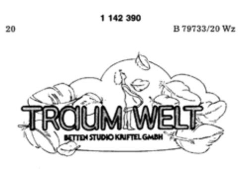 TRAUM WELT BETTEN STUDIO KRIFTEL GMBH Logo (DPMA, 17.10.1986)