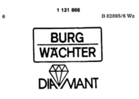 BURG WÄCHTER DIAMANT Logo (DPMA, 10/08/1987)