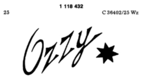 Ozzy Logo (DPMA, 08.05.1987)