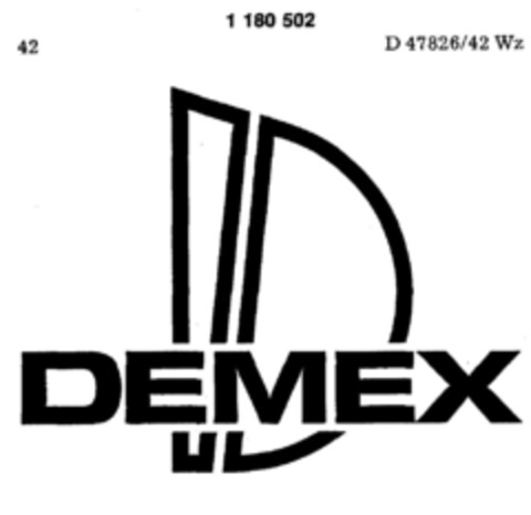 D DEMEX Logo (DPMA, 29.03.1990)