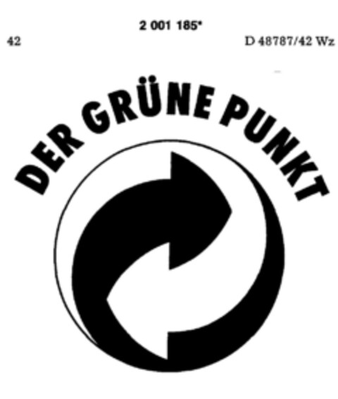 DER GRÜNE PUNKT Logo (DPMA, 06.12.1990)