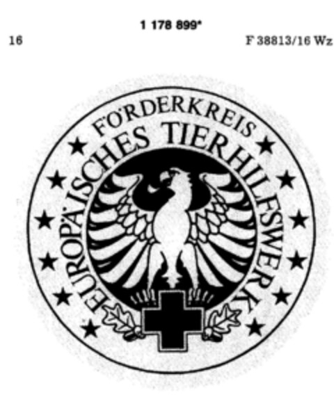 FÖRDERKREIS EUROPÄISCHES TIERHILFSWERK Logo (DPMA, 23.07.1990)