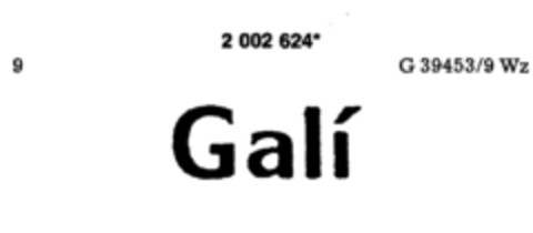 Galí Logo (DPMA, 25.04.1991)