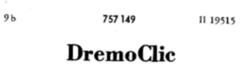 DremoClic Logo (DPMA, 30.03.1961)