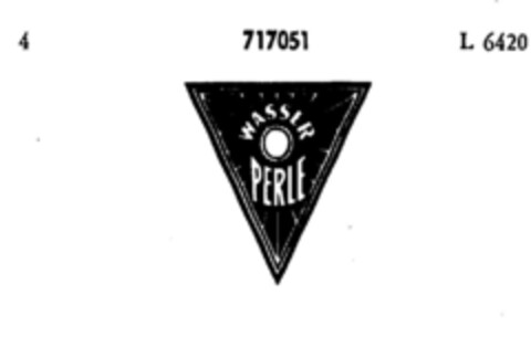 WASSER PERLE Logo (DPMA, 26.09.1957)