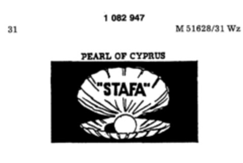 "STAFA" PEARL OF CYPRUS Logo (DPMA, 22.06.1982)