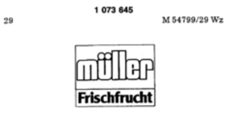 müller Frischfrucht Logo (DPMA, 05/22/1984)