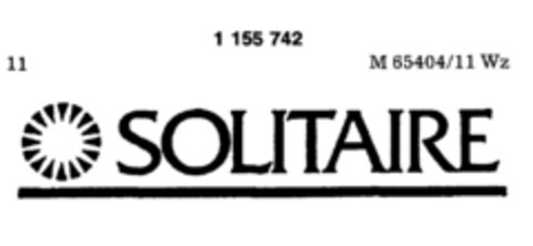 SOLITAIRE Logo (DPMA, 12.07.1989)