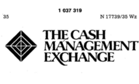 THE CASH MANAGEMENT EXCHANGE Logo (DPMA, 22.07.1981)