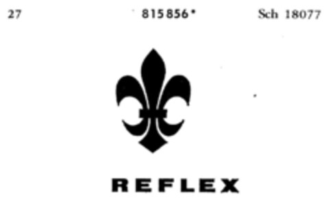REFLEX Logo (DPMA, 22.09.1965)