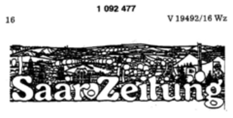 Saar Zeitung Logo (DPMA, 11.12.1985)