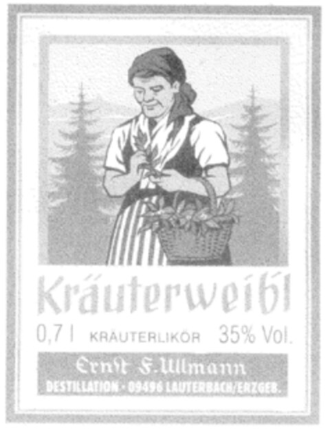 Kräuterweib'l KRÄUTERLIKÖR Logo (DPMA, 30.03.2001)