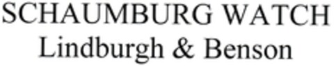 SCHAUMBURG WATCH Lindburgh & Benson Logo (DPMA, 20.02.2008)