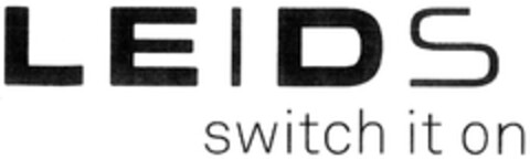 LEIDS switch it on Logo (DPMA, 03/09/2011)