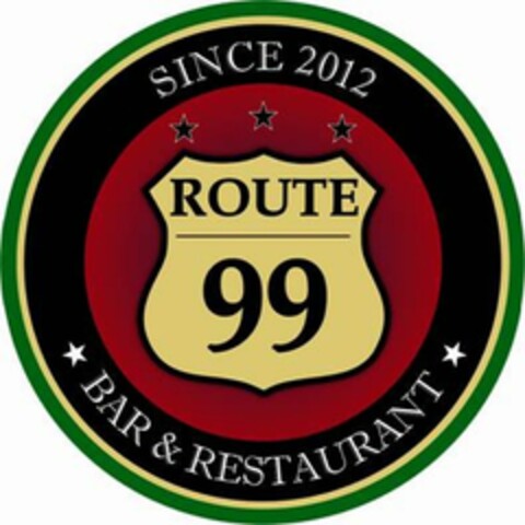 ROUTE 99 SINCE 2012 BAR & RESTAURANT Logo (DPMA, 19.02.2013)